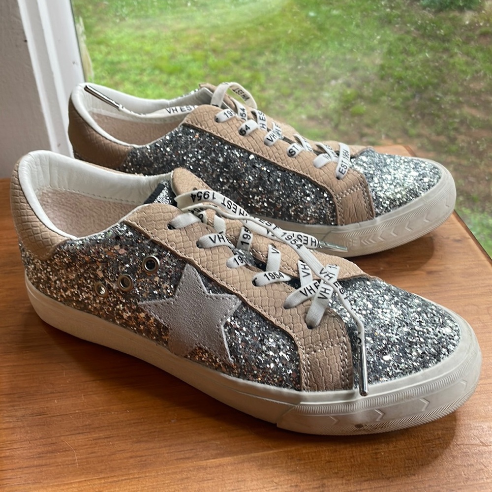 Vintage havanas silver glitter